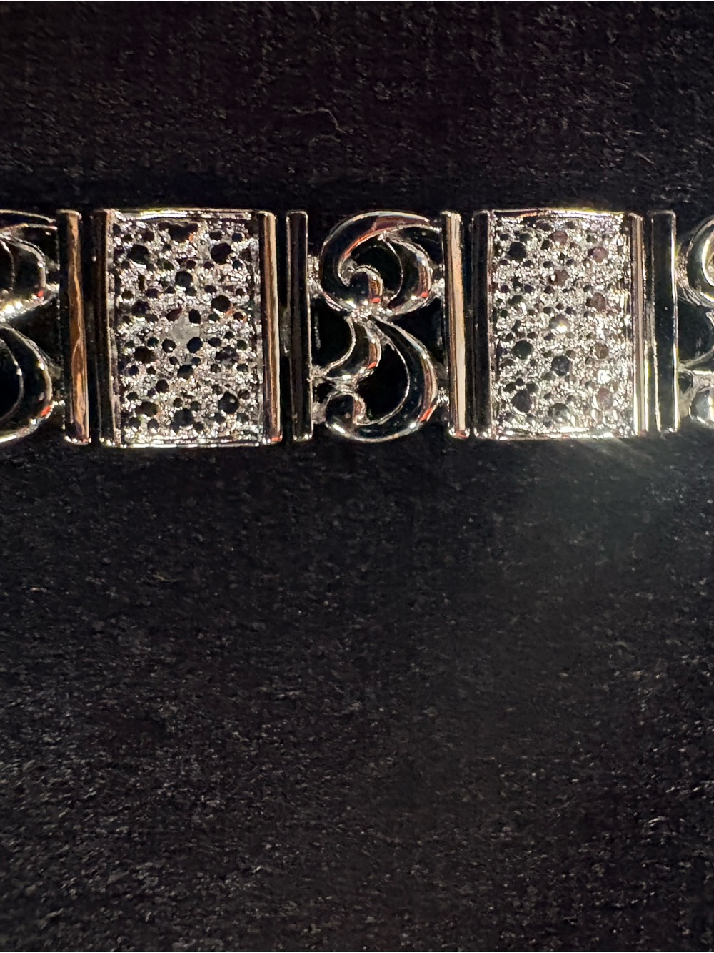 Technibond .925 Art Deco Bracelet Platinum Bonded